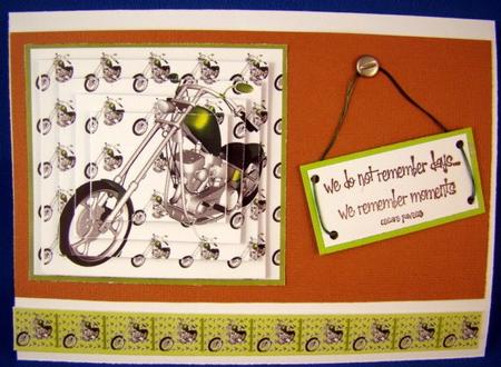 Green Chopper Motor Bike by Chris Williams