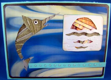 Swordfish Iris Folding by Chris Williams