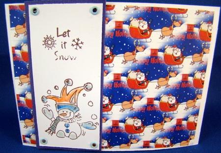 Happy Holidays Santa and Reindeer Background Featured Gallery Photo