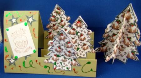 Christmas Puds 3D Christmas Tree by Chris Williams