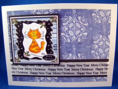 Blue Linen Snowflake A4 Backing Paper by Chris Williams
