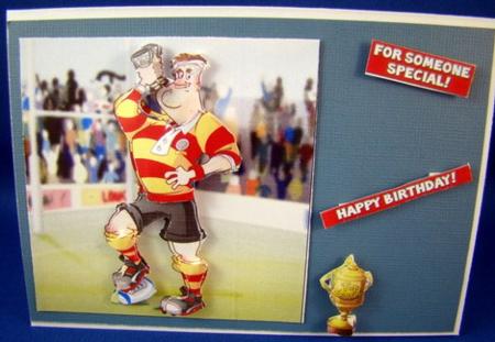 Rugby Dude 8x8 Quick Card by Chris Williams