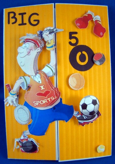 Super Sports Dude Decoupage Sheet by Chris Williams