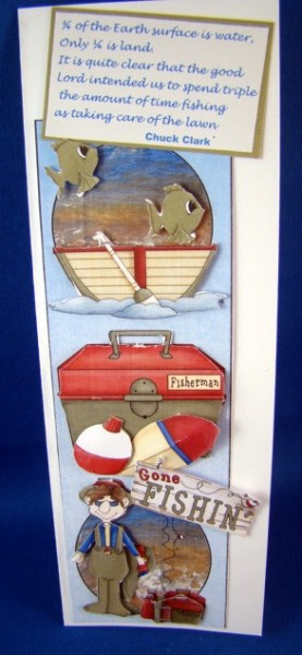 Fishing Theme Topper/card Front by Chris Williams