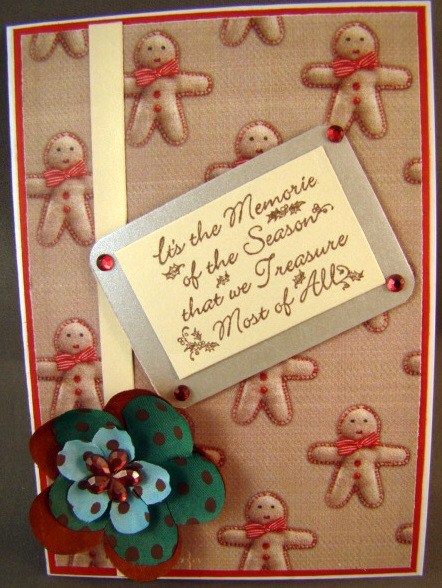 Gingerbread Vertical Backing Paper by Chris Williams