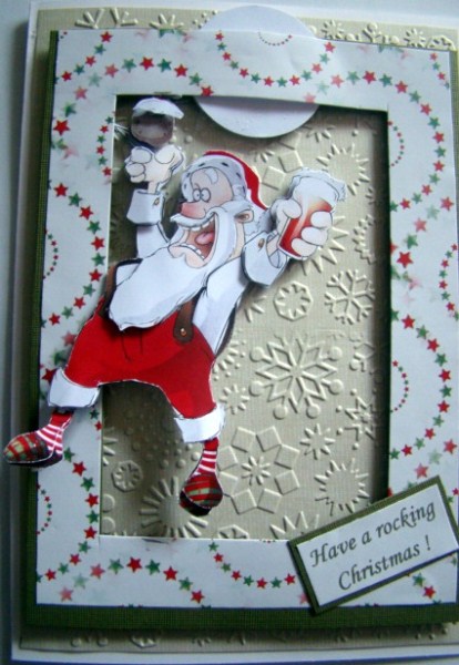 Santa Celebrates! Decoupage Sheet by Chris Williams