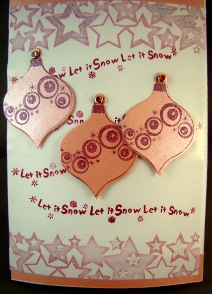 Star Border A4 Backing Paper in Pink by Chris Williams