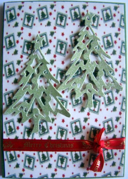 Framed Christmas Trees Paper by Chris Williams
