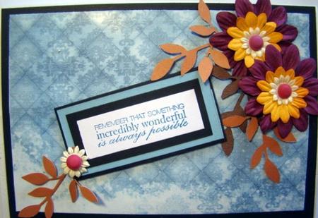 Dusky Teal Old Lace Check A4 Backing Paper by Chris Williams