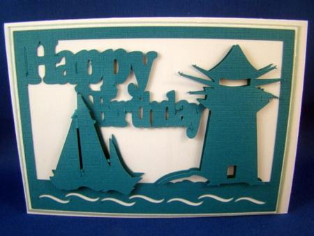 Birthday Lighthouse Panel - Silhouette by Chris Williams