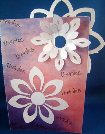 Poppin Flowers Card Templates Set 1 - Sil by Chris Williams