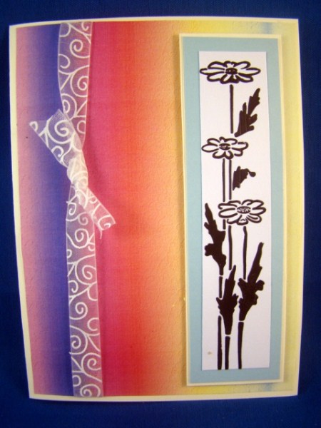 Brights Floral Textured Horizontal Backing Paper by Chris Williams