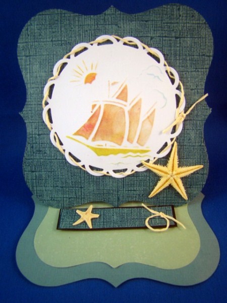 Fancy Bracket Shape Easel Card - Silhouette by Chris Williams