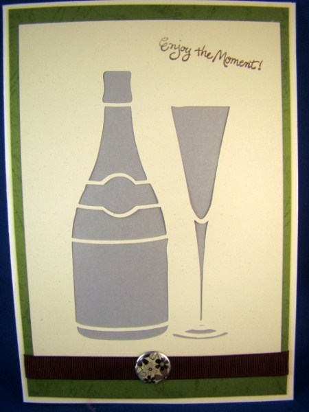 CHAMPAGNE BOTTLE AND GLASS by Chris Williams