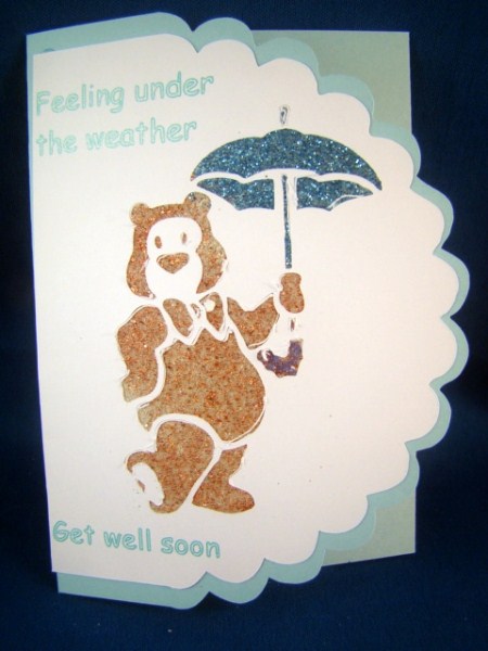 3 in 1 Teddy Scallop Card by Chris Williams