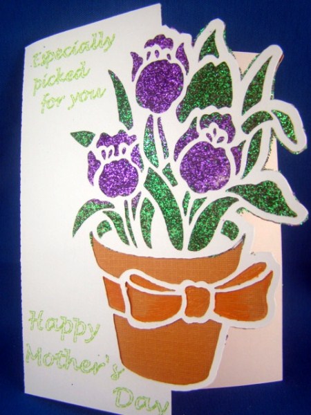 Flower Pot Over The Edge Card by Chris Williams
