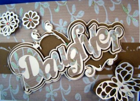 Chocolate and Cream Floral Paper by Chris Williams