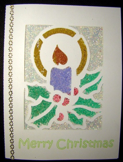 Christmas Candle Frame Card by Chris Williams