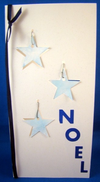 Hanging Stars Aperture Christmas Card by Chris Williams