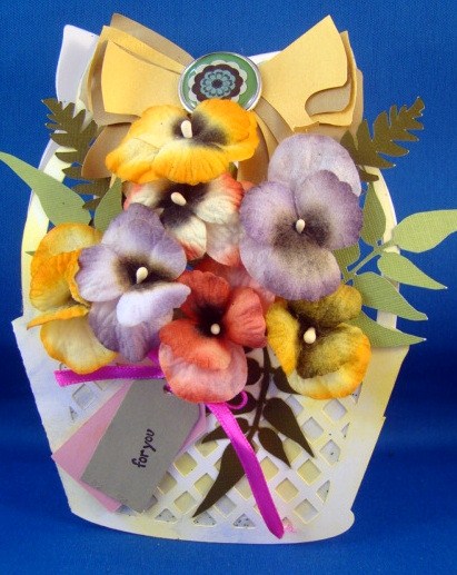 292 Lattice Basket with Bow Card by Chris Williams