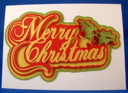Merry Christmas Topper by Chris Williams