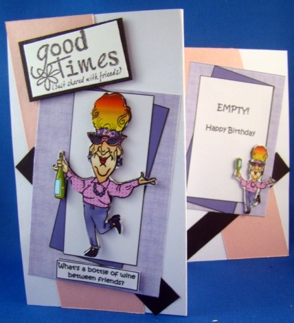 Edna Has Some Wine for Her Friend Inside Out Topper by Chris Williams