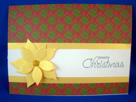 Poinsettia Green Bg by Chris Williams