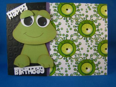 Eyeball Alien A4 Backing Paper by Chris Williams