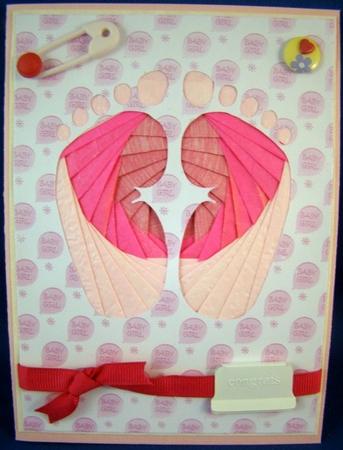 Baby Feet Cutting File And Iris Folding Pattern by Chris Williams