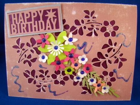 FLORAL FRAME CARD 1 by Chris Williams