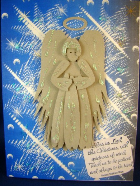 Angel Decoupage Card by Chris Williams