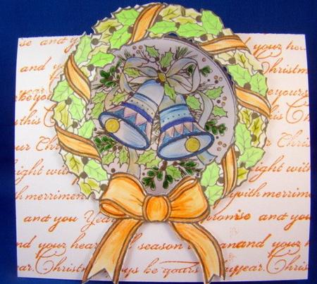 Christmas Line Art 3D Aperture Card by Chris Williams