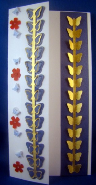 3D Butterflies Ribbon Vert Mini - Sil by Chris Williams