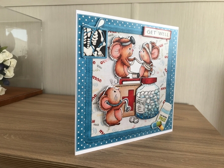 8x8 Ouches Get Well Mice Mini Kit by Chrissie  Mcmorran 