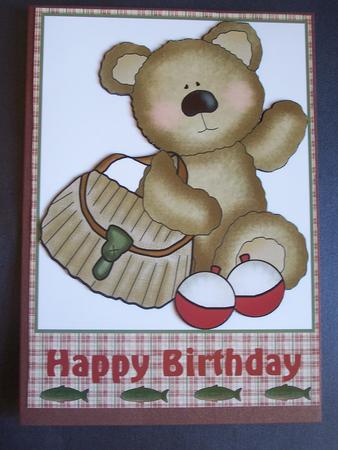 Fishing Bear 1 by Chrissie Slack