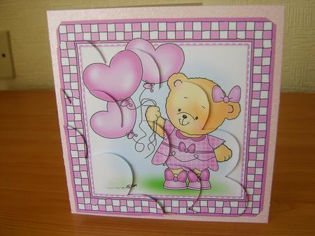 Rosie's Balloons Shell Edged Corner Side Stacker by Chrissy Rowe