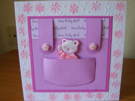 Baby Girl Dungarees Topper & Tags by Chrissy Rowe