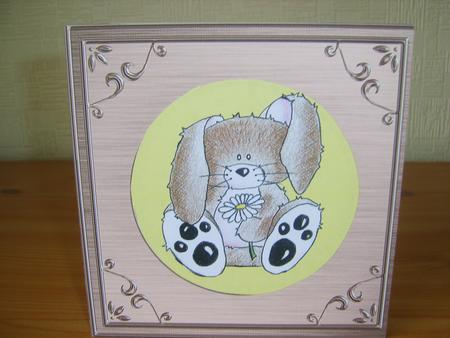 Square 'metallic Frame Embossed' Card Front or Insert by Chrissy Rowe