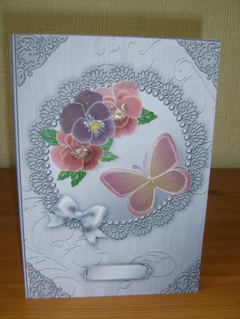A5 Metallic Lace and Bow Card Fronts Kit by Chrissy Rowe