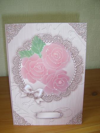 A5 Metallic Lace and Bow Card Fronts Kit by Chrissy Rowe