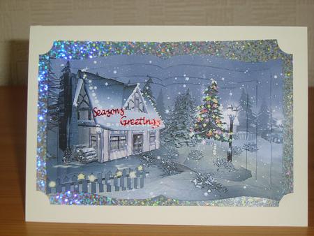 Christmas Country House 2 Tunnel Book Sheet by Chrissy Rowe