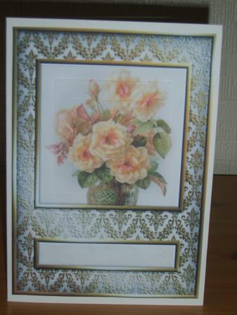 Orange Roses Quick Card by Chrissy Rowe