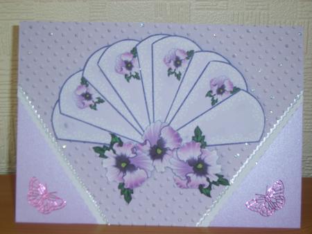 Pansy Fan Sheet 2 by Chrissy Rowe