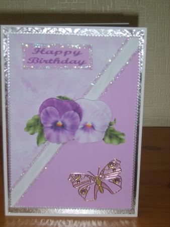 Purple Pansies by Chrissy Rowe