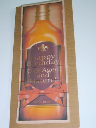 Dl Birthday Whisky in a Box with Top N Bottom Stacker by Chrissy Rowe
