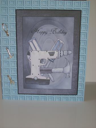 Toolman Happy Birthday Best Wishes Thinking of You by Chrissy Rowe