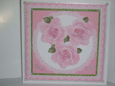 Pink Rose Trio by Chrissy Rowe