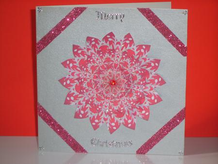 Red Flower Mandala Sheet by Chrissy Rowe