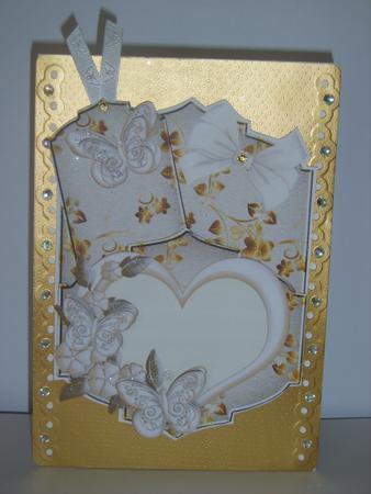 Heart and Gold Bookmark Card Topper by Chrissy Rowe