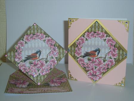 Bird on a Limb Diamond Top Card by Chrissy Rowe